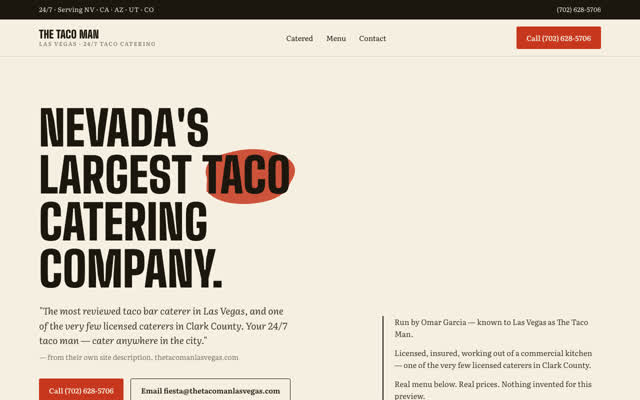 The Taco Man rebuild