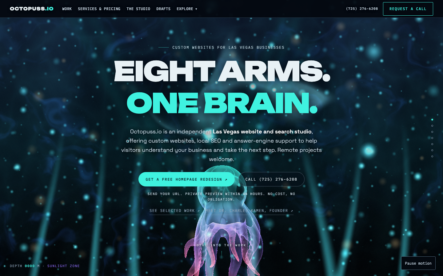 octopuss.io home at 1440px